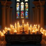 Lumières sacrées : Plongée au cœur du mystère des bougies blanches