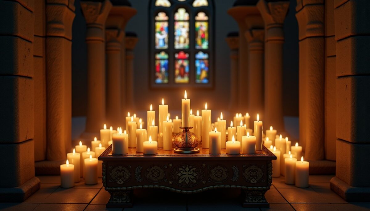 Lumières sacrées : Plongée au cœur du mystère des bougies blanches