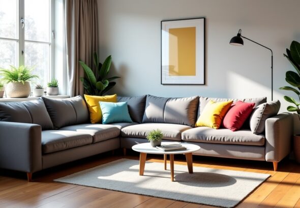 Canapé d’angle convertible : le parfait équilibre entre confort optimal et espace maîtrisé