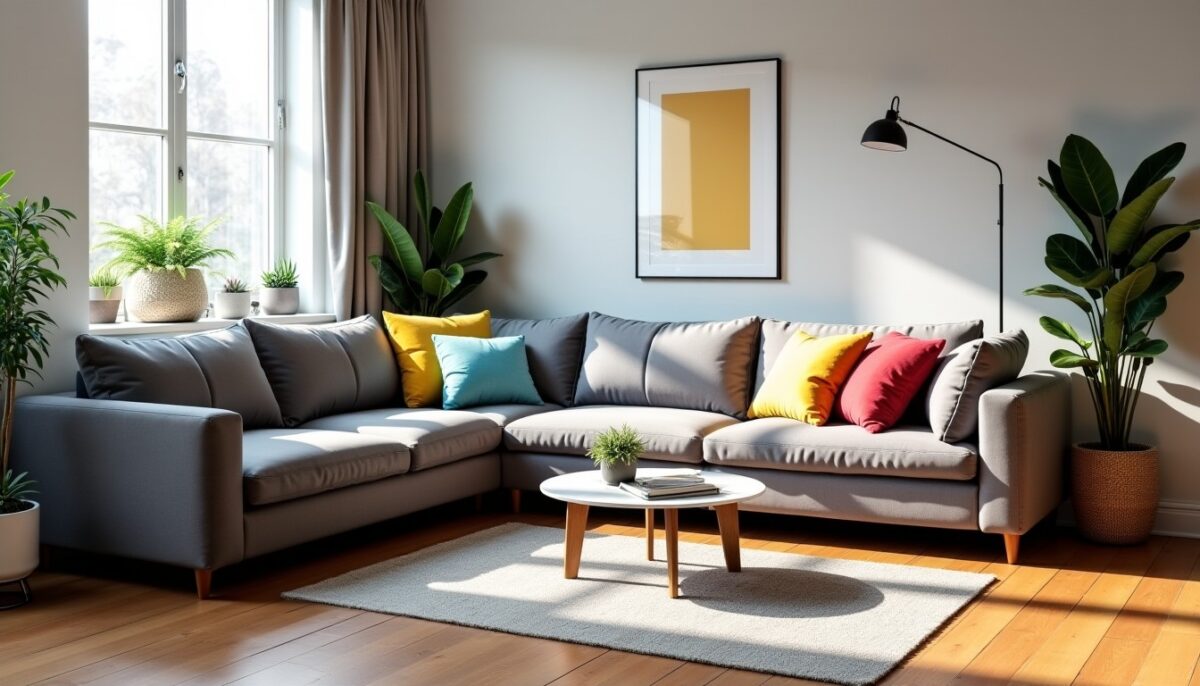 Canapé d’angle convertible : le parfait équilibre entre confort optimal et espace maîtrisé